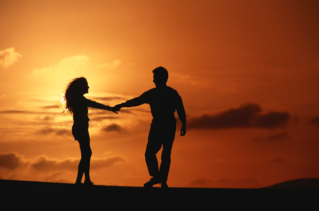 Couple in the sunset